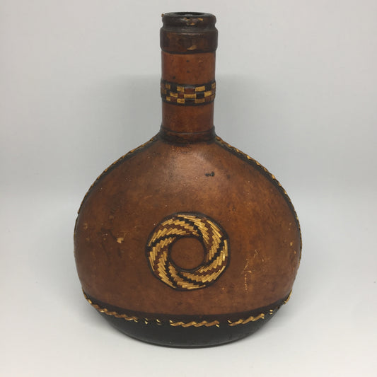 African leather covered bottle