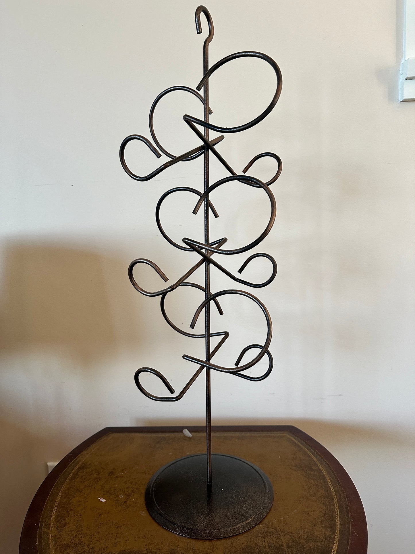 Wrought iron wine rack