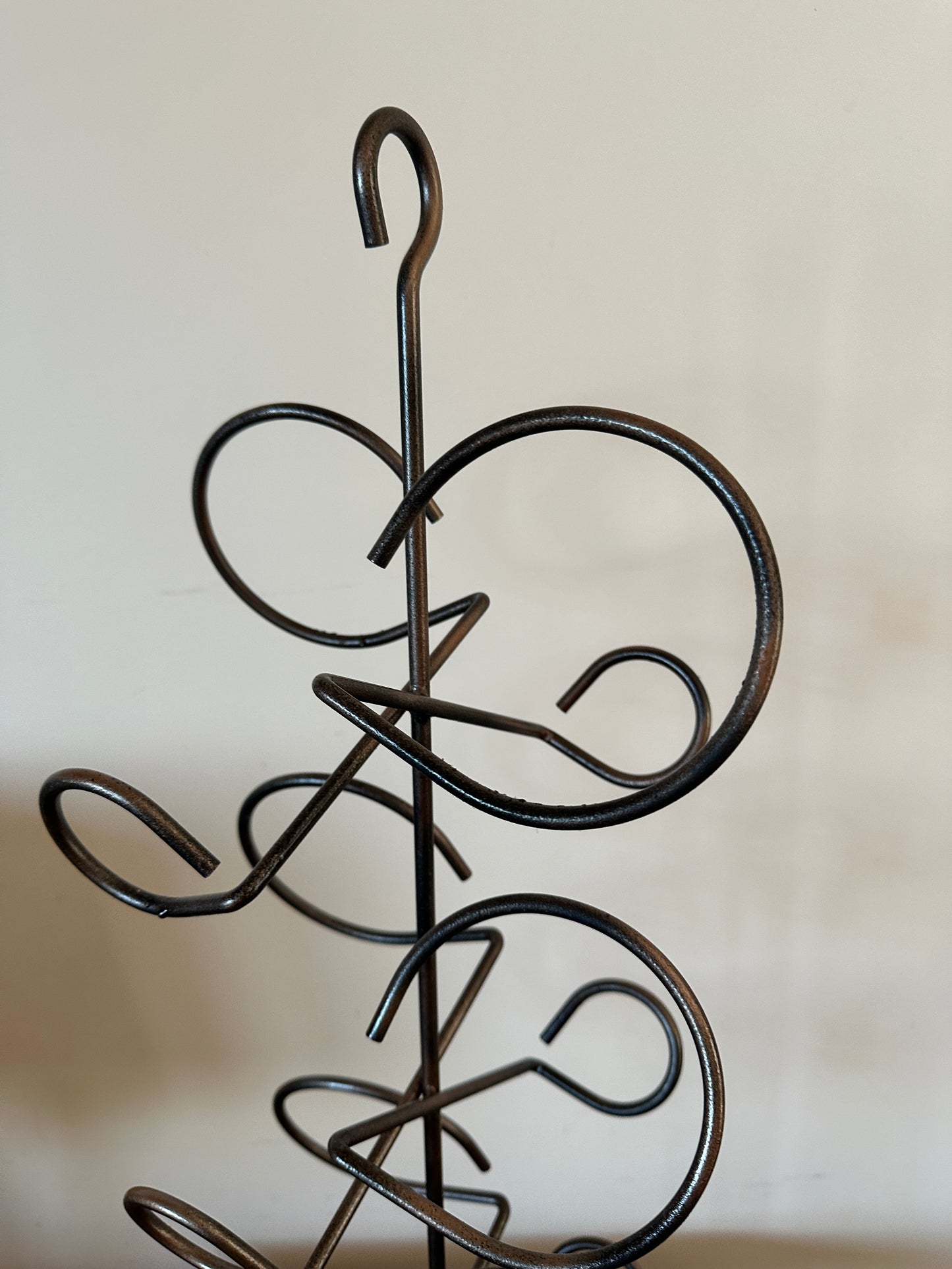 Wrought iron wine rack