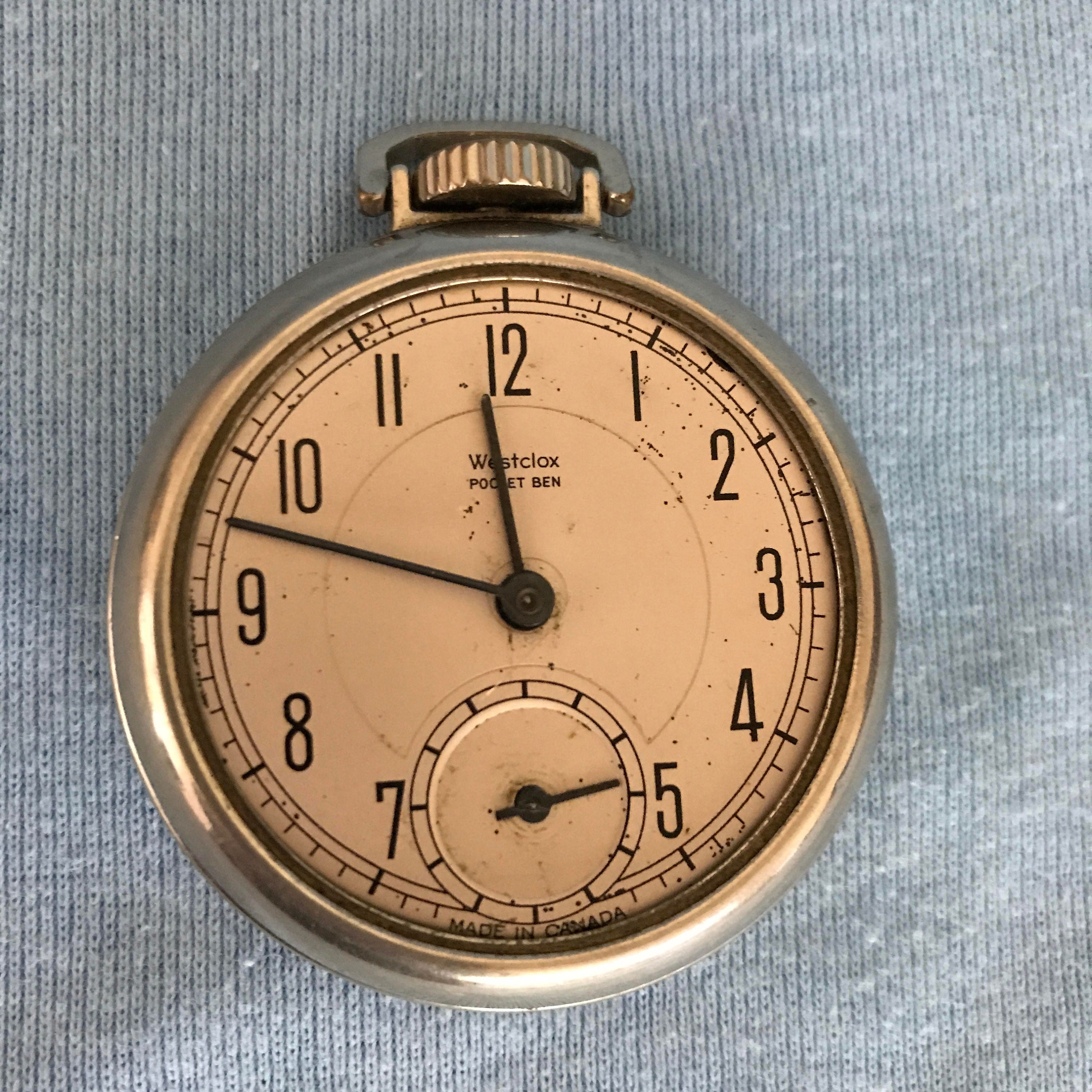 Westclox Pocket Ben watch, 1950's – Vintage & Artisan Shop